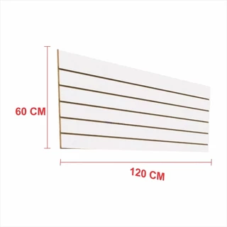Painel canaletado 60x120 Branco kit placa mdf loja canaletado canelado E-nichos
