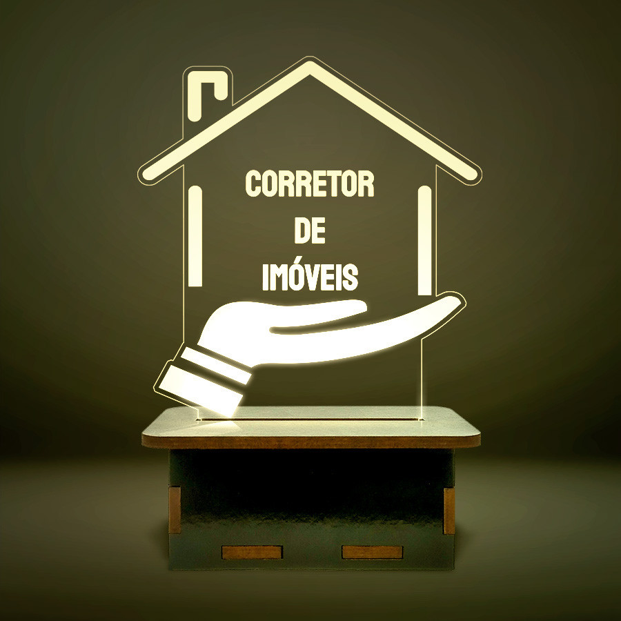 Mini Luminária Cursos - Corretor de Imóveis