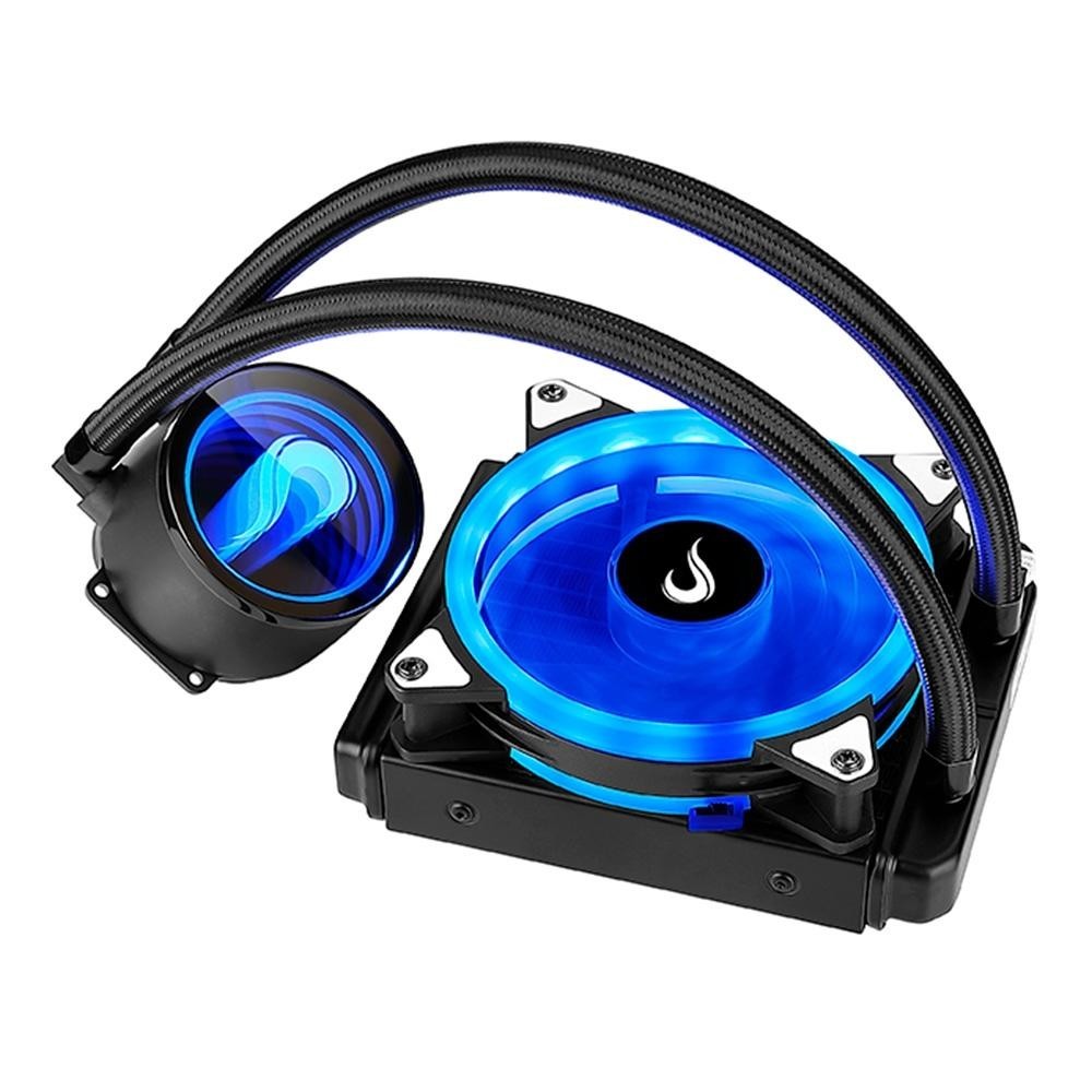 Water Cooler Rise Mode Para Computador RGB 120mm AMD/Intel Preto RM-WCB-01-RGB