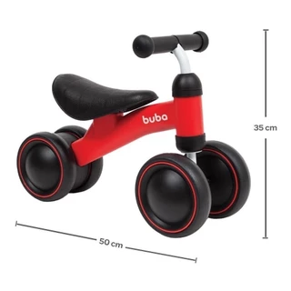 BICICLETA DE EQUILIBRIO 4 RODAS VERMELHA