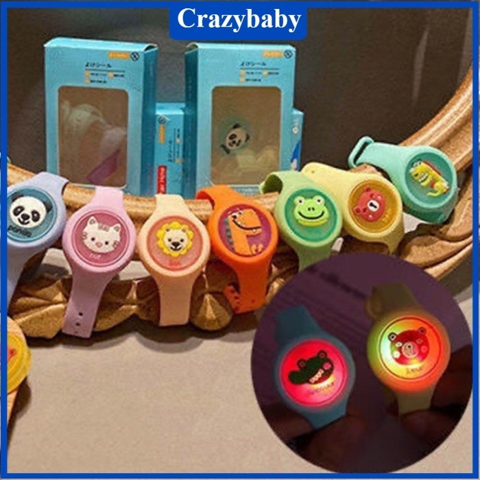 Pulseira Infantil Repelente De Citronela Mosquito Exterior Led