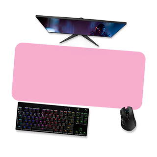 Mouse pad Gamer - Rosa puro liso - Mousepad Grande 90x40 80x40 60x40 70x30