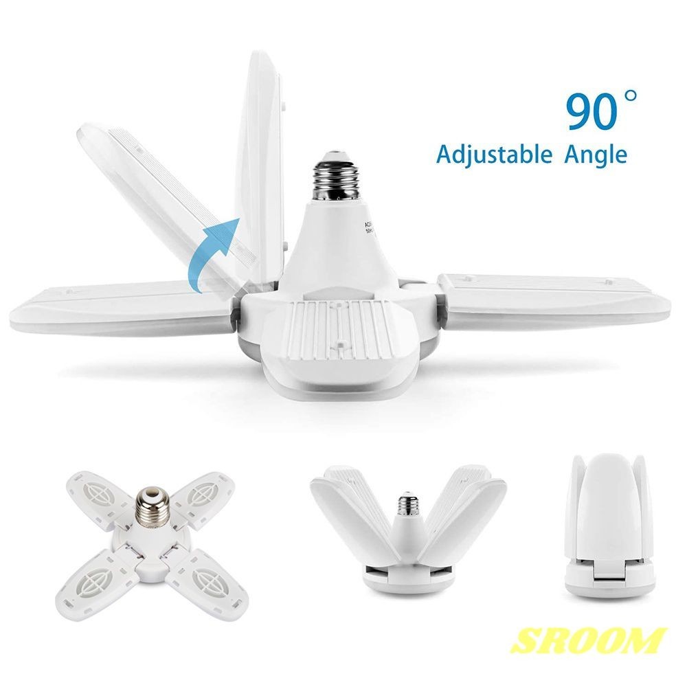 E27 lâmpada led ventilador lâmina lâmpada de temporização Ac85-265v 28w dobrável lâmpada led lampada para casa luz teto com controle remoto s