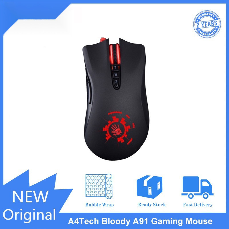 FYATHM A4Tech Gamer Bloody A91 Wired E-Sports Mouse para jogos do mouse direito