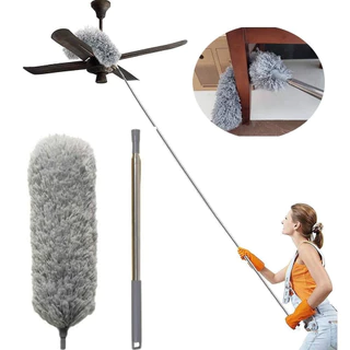 280 cm Ajustável Telescópica Dobra Duster Casa Telhado Aranha Teia Teto Escova De Limpeza De Poeira em Oferta na Shopee