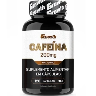 Cafeína Pura (200mg) - (120 Cápsulas) - Growth Supplements