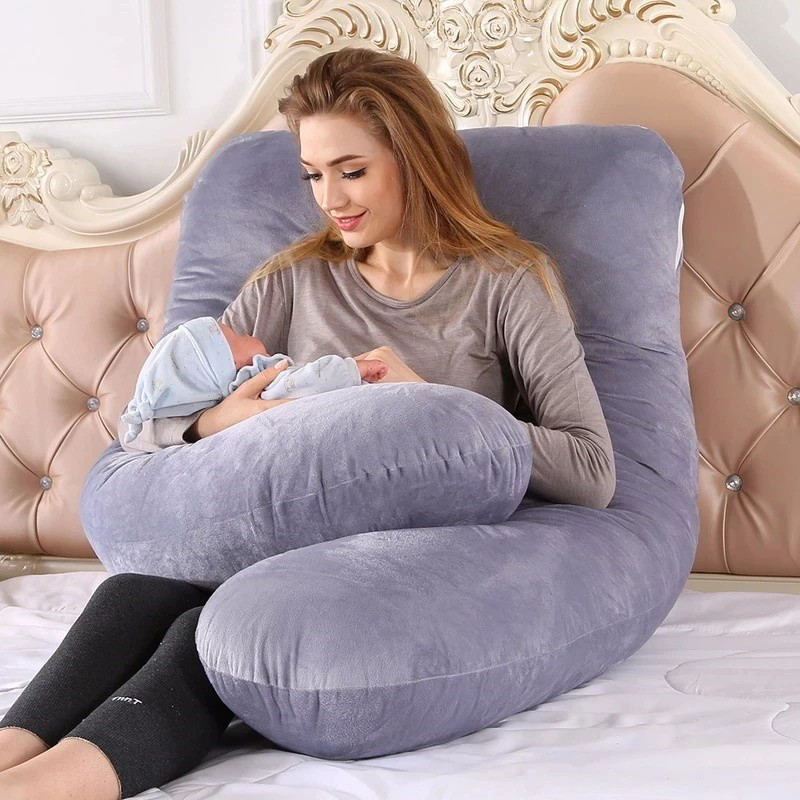  NC Em Forma De U Grandes Almofadas De Gravidez Confortável  Cinto De Maternidade Corpo Gravidez Travesseiro Feminino Lado Grávida  Travessas Almofada para Cama : Hogar y Cocina