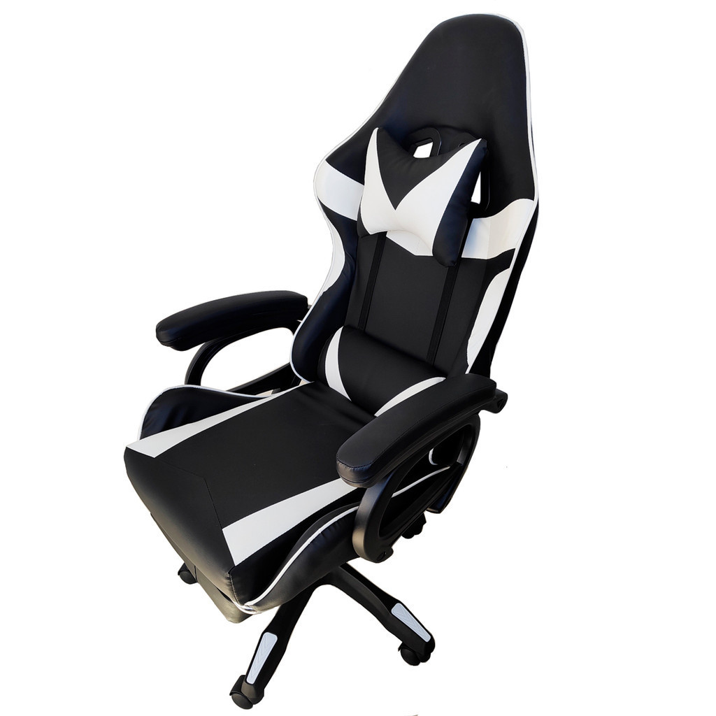 Cadeira Escritório Gamer Estofada Couro Sintético Branco | Shopee Brasil