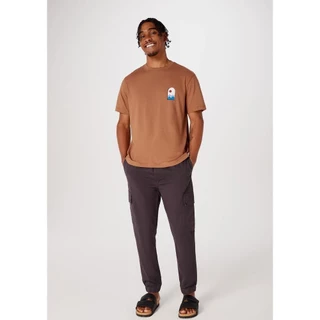Calça Em Sarja Masculina Cargo Hering