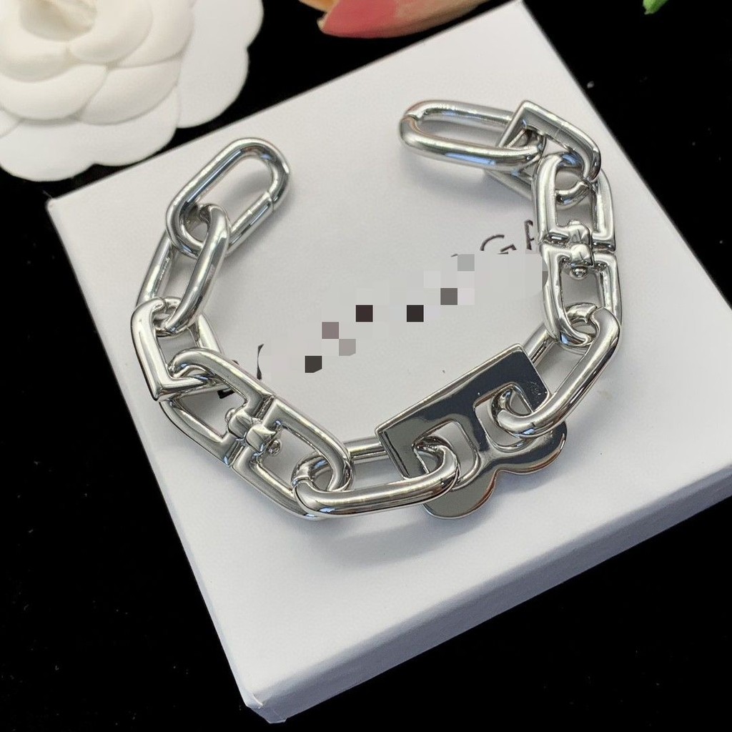 BALENCIAGA Nova Pulseira Estilo Europeu E Americano B Letra Quente Tendência De Moda Personalizada Versátil Para Homens Mulheres