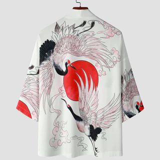Unisex Summer Kimono For Men Roupa De Verão Japonesa De samurai De Rua Fina Tops Homens