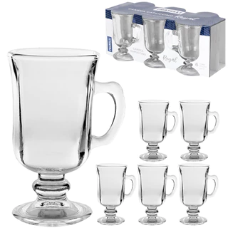 Taças Caneca Xicara Para Capuccino Royal 90ml - Fratelli - Vidro Transparente