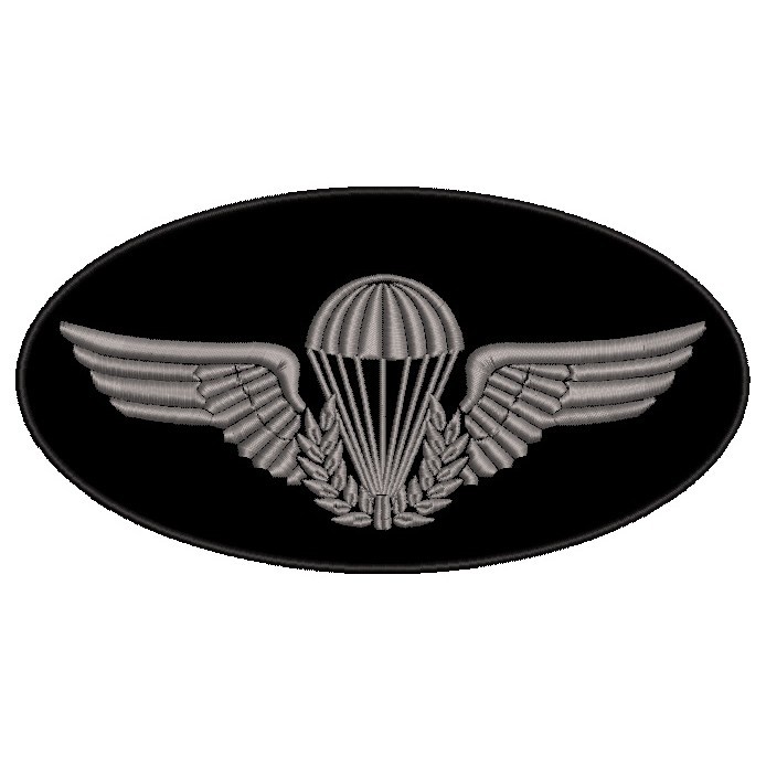 Patch Bordado Brevê Paraquedista Oval - Cinza | Shopee Brasil