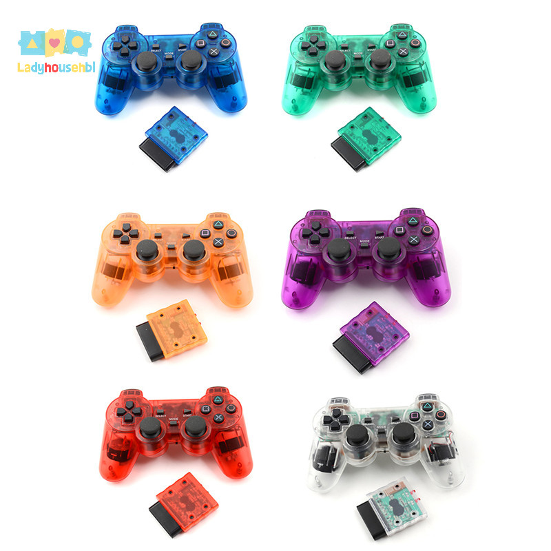 LAHG > 1controlador De Jogos Sem Fio Colorido 2.4GHz Gamepad Joypad Para PS2 Novo