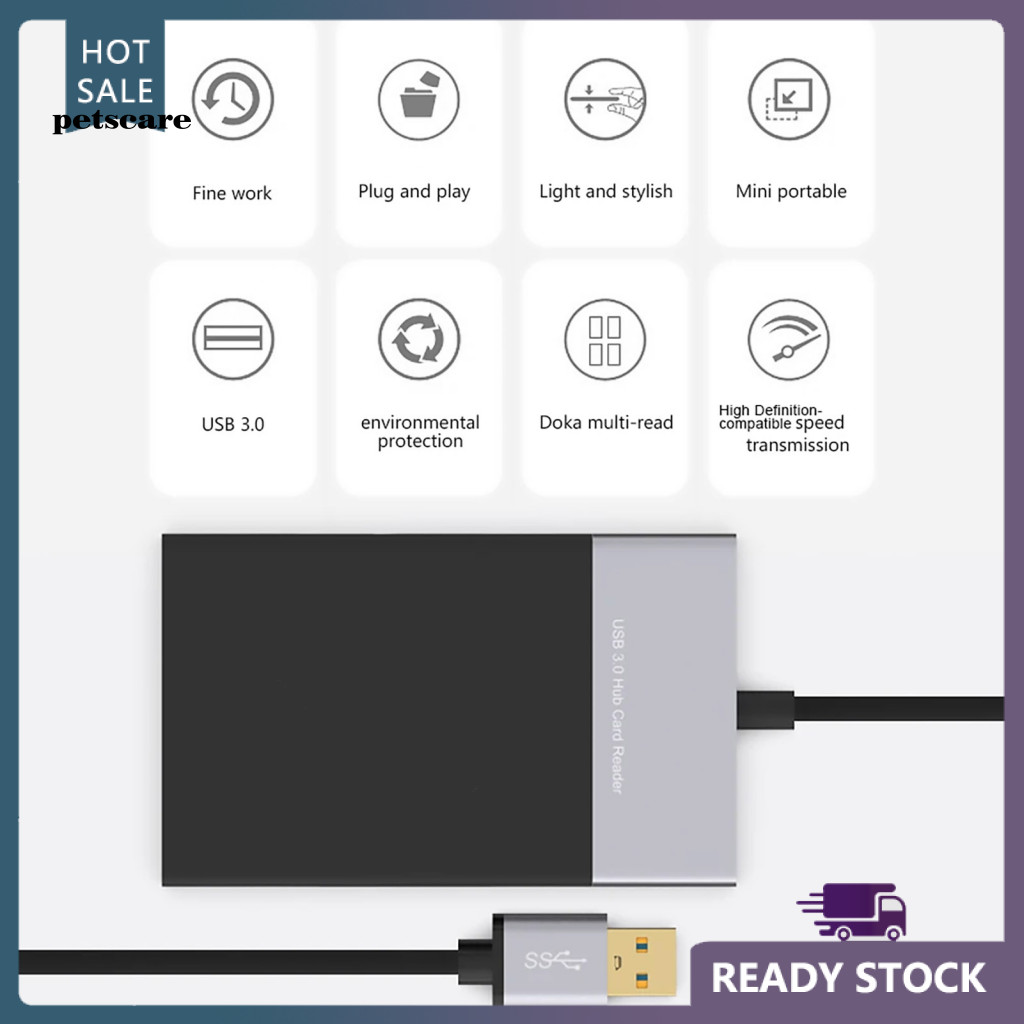 Dual Card Reader for Sd and Tf Cards Professional Grade High Speed 6-in ...