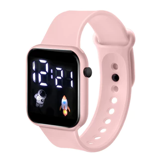 Relógio Eletrônico Spaceman Quadrado Niche sport , Simples E Moderno , Com display digital