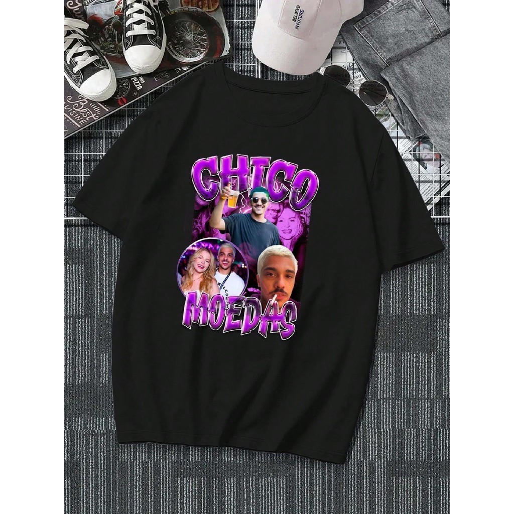 Camiseta Premium Chico Moedas Roxo Se Tu Me Quiseres Unissex 100% Algodão  Vintage Bootleg 90s - Faz a Boa!
