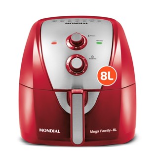 Fritadeira elétrica sem óleo Air Fryer 8L 1900W Mega Family - AFN-80-RI Mondial