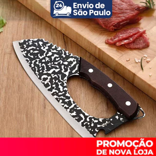 Cabo Inoxidável King Feito À Mão Profissional Para Churrasco E Cozinha
