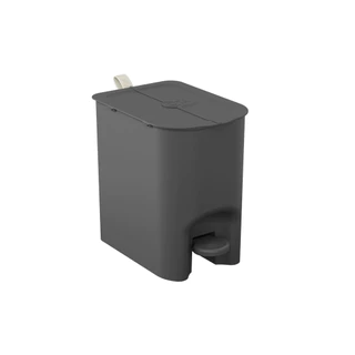 Lixeira Borboleta com Pedal Coza 6L Cinza Chumbo em Oferta na Shopee