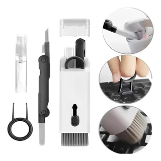 Kit Escova De Limpeza Teclado 7 Em 1 Multifuncional Portatil Fone De Ouvido Celular Q6E
