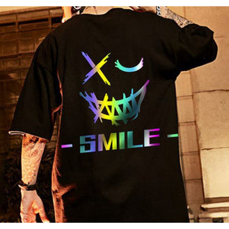 Camisa Oversized Smile Streetwear Blusa Larga !00% Algodão Alta Qualidade