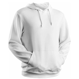 Blusa Moletom De Frio Liso Com Capuz e Bolso - Feminino