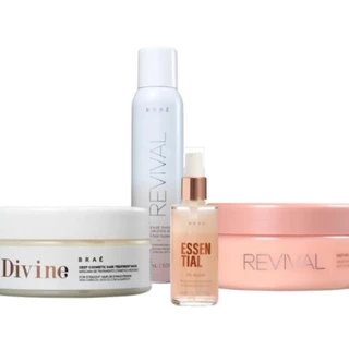 Braé Kit Mascara Divine Revival Oil Blend Intense Completo (4 Produtos)