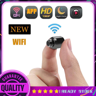 Mini WiFi HD 1080P Câmera De Segurança Doméstica De Ângulo Amplo Noturna Visão Vigilância Por Movimento Microcâmera Preta Sem Fio Baby Monitor Ready Stock Novo