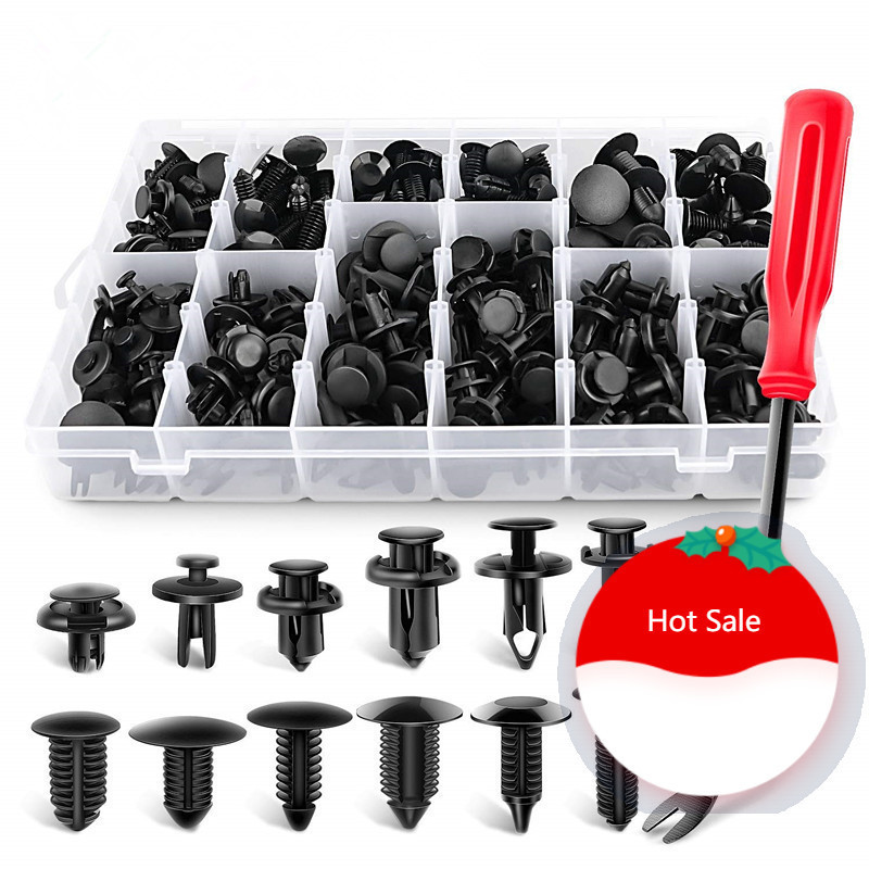 1000 Pcs/box Pára-Choques De Automóveis Furo De Plástico Para Porta De Rebite De Parafuso Clipes De Fixação De Painel De Fivela