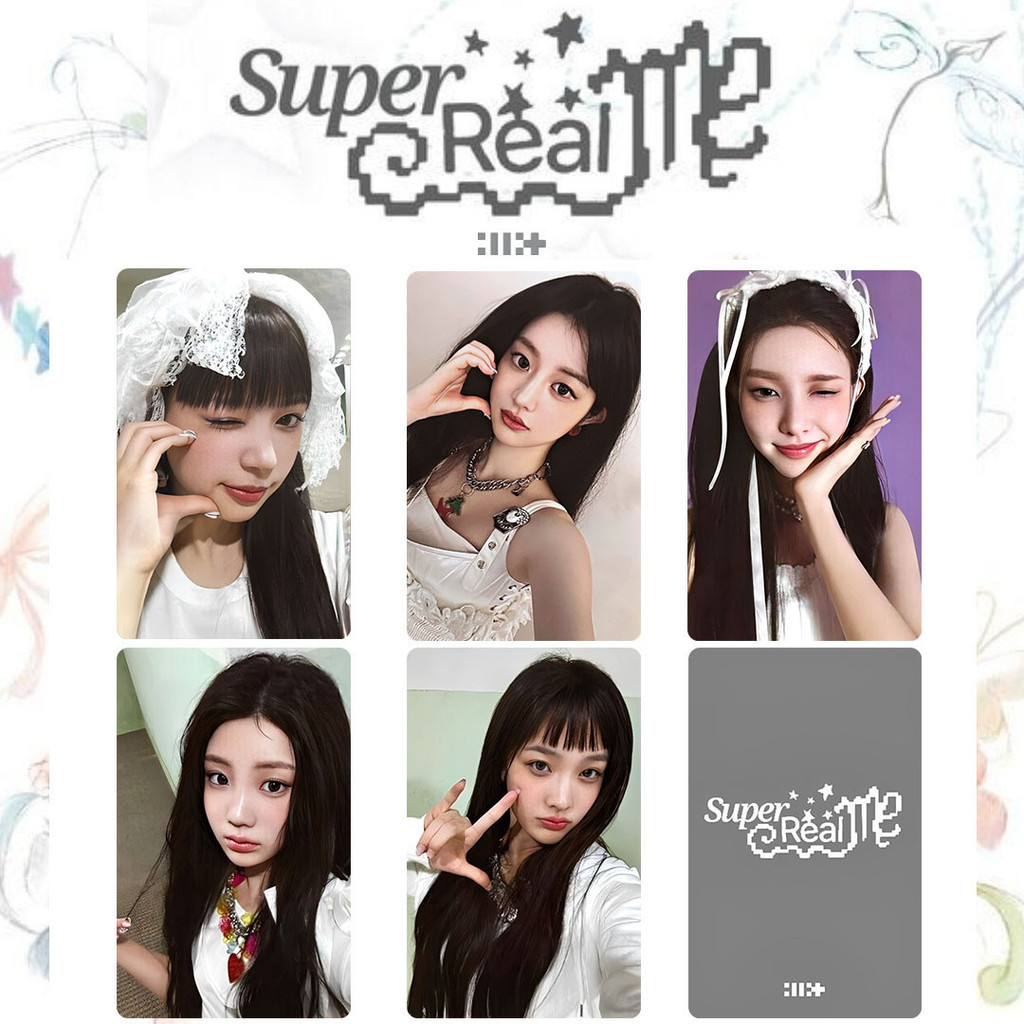 Kpop ILLIT Cartão Pequeno SUPER ME REAL M2U YUNAH IROHA MOKA