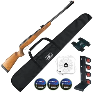 Carabina Madeira 4.5mm Gamo CFX IGT Chumbinho Alvo Metal