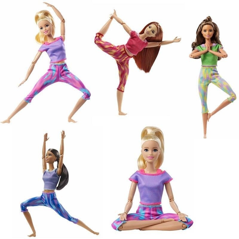 Barbie Fitness Sports Combinações Variação Boneca Estilo FTG80  Multi-Articulação Barbie Yoga Barbie