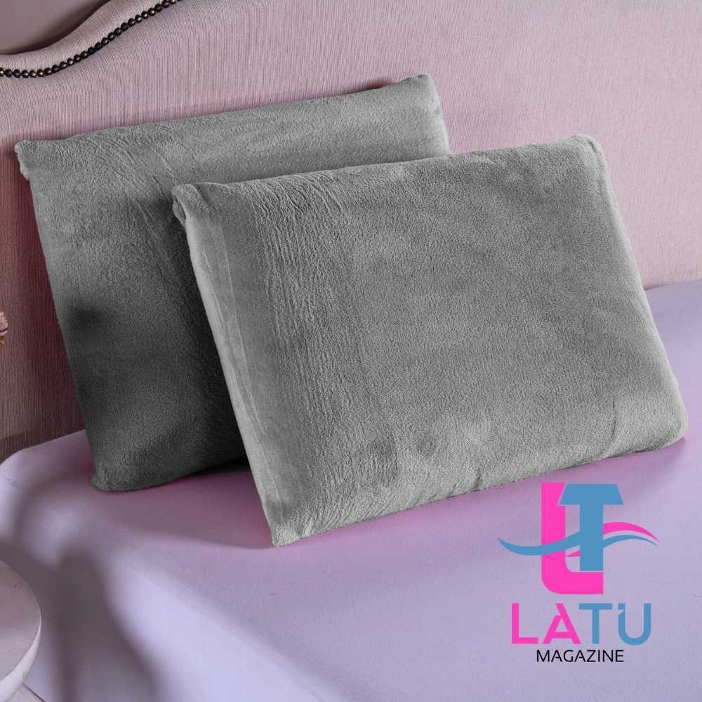 Par de Fronhas De Plush para Travesseiro Com Bainha 70cm X 50 M - Manta Soft - Toque Macio - Pelúcia