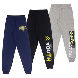 Kit 3 Calça Moletom Felpado Menino Infantil E Juvenil Frio