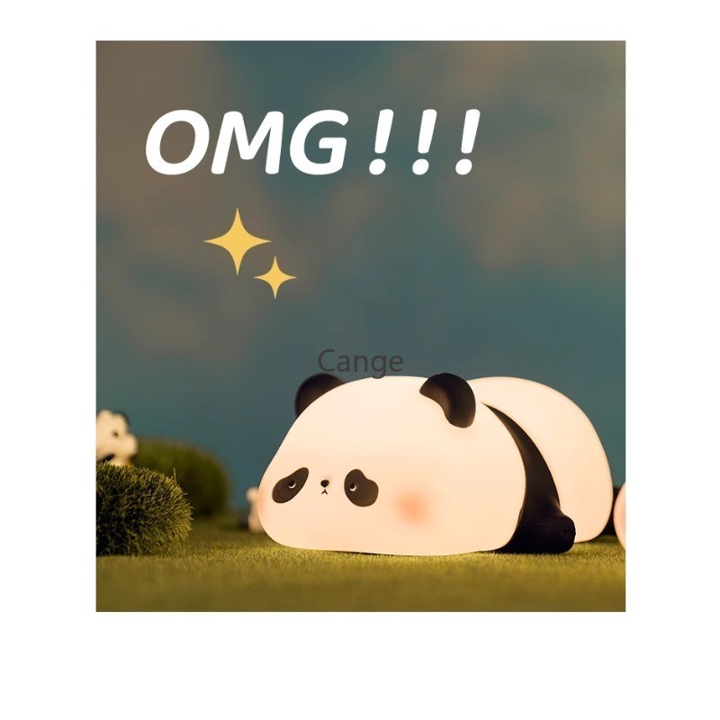 Panda Night Light Home Life Acessórios Para A Vida Útil Do Quarto Fat Lâmpada De Cabeceira Crianças Dormindo