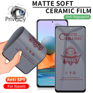 fosca privacidade cerâmica Película de vidro para For Xiaomi Poco X6 Pro Redmi Note 13 Pro Plus + 5G 12S 12 12T 11 11S 10 10S 9 9S 7 8 Pro Plus Redmi 13C 12 12C 10 10A 10C 9 8 Pro Mi 13T Pro 9T 10T 12T 11T 11 12 Lite Poco F5 Pro X5 X4 M4 M3 F3 X3 Pelicula