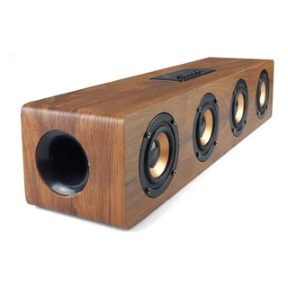 Caixa De Som Madeira Soundbar Bluetooth Alta Qualidade Portátil KTS-1108