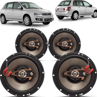 Kit Alto Falantes Dianteiros e Traseiros Fiat Stilo 2002 até 2012 - Hurricane Platino 640w em Oferta na Shopee