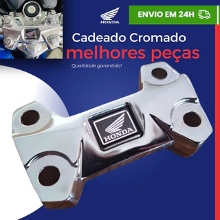 Cadeado Mesa Guidao Titan Fan Start Cg 150 160 Cromado arrojado e esportivo - Não enferruja em Oferta na Shopee