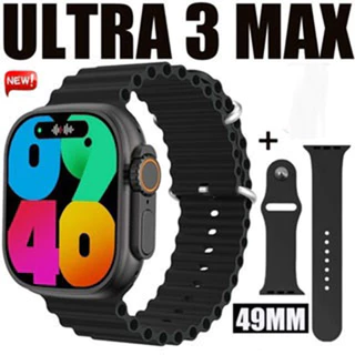 Smartwatch Watch Ultra 3 max Série 10 Super Amoled Prova D'Água Lançamento 2025 Novo 49 mm em Oferta na Shopee