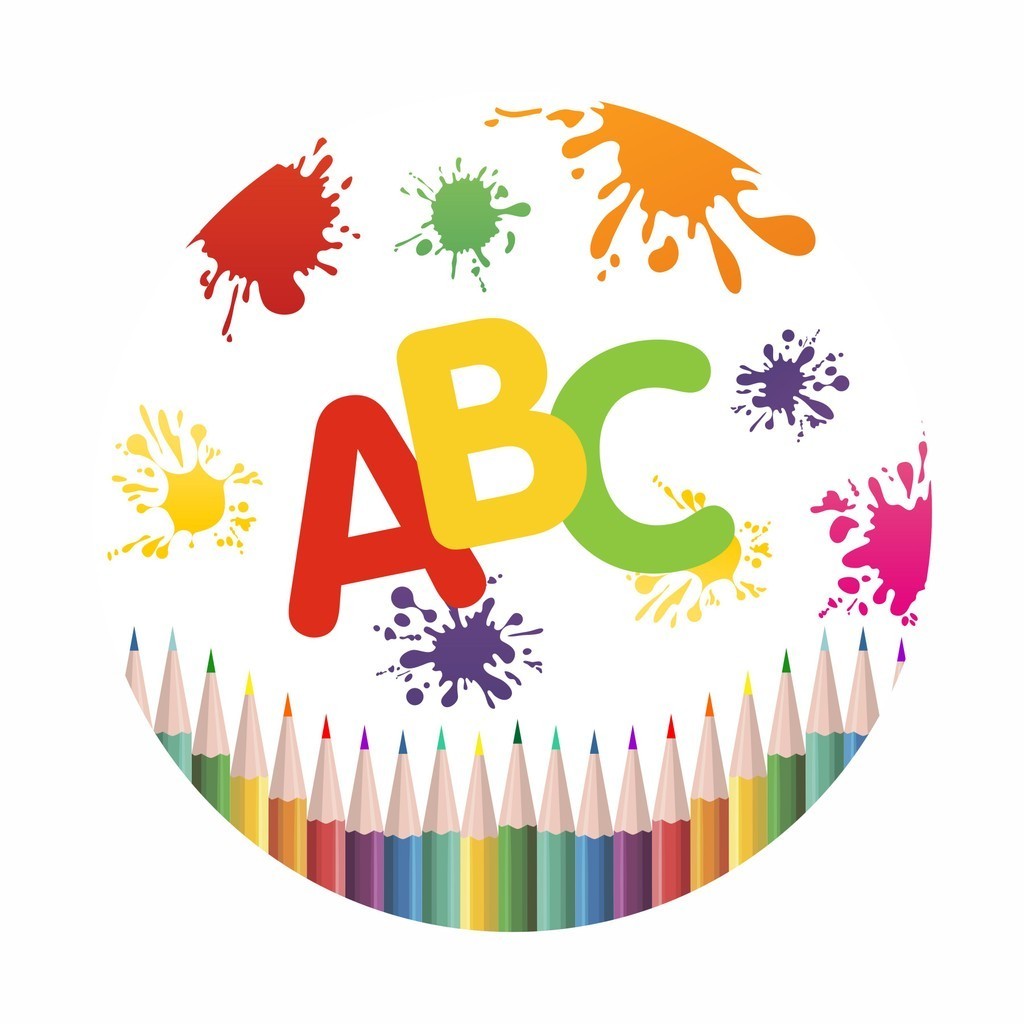 Painel de Lona Abc Colorido Tinta Lápis de Cor 100x100cm | Shopee Brasil