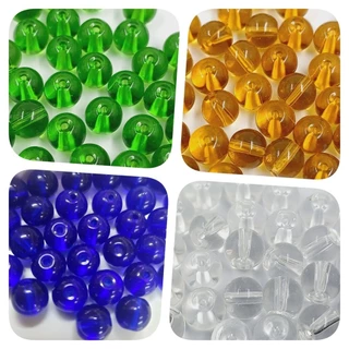 39 Peças Porcelana 8mm Para Guia Conta De Louça Umbanda Candomblé - Artigo religioso Miçanga Bola - Miçanga Transparente