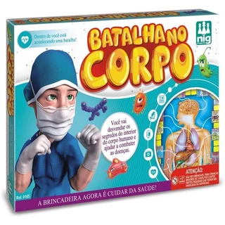 Batalha No Corpo Jogo De Tabuleiro Educativo Para Criancas Combata As Doencas - Nig Brinquedos