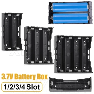 Caixa De Armazenamento De Baterias De 3.7V/1 2 3 4 Ranhuras ABS 18650 Caixas De Banco/Container Lítio DIY Com Pino Duro