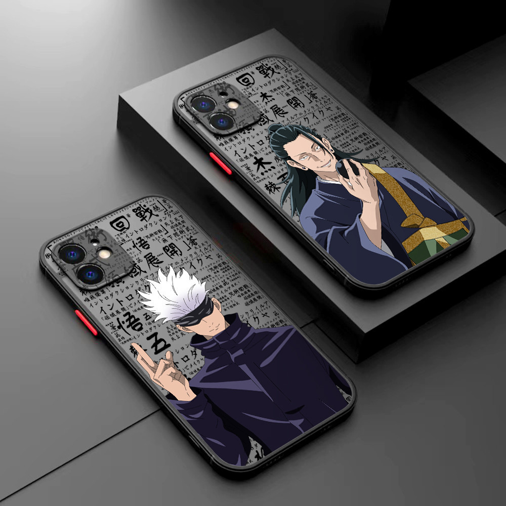 Capa Para Samsung Galaxy A13 A14 A20S A21S A22 A23 A30 A32 A33 A42 A51 A52S A53 A71 A72 A73 A81 4G 5G Gojo Suguru Jujutsu Kaisen De Celular Translúcida Fosca Desca