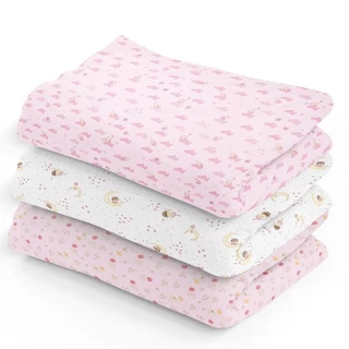 Cueiro Estampado Flanelado Bebê Kit 3 Unidades 80X50CM Papi/Incomfral em Oferta na Shopee