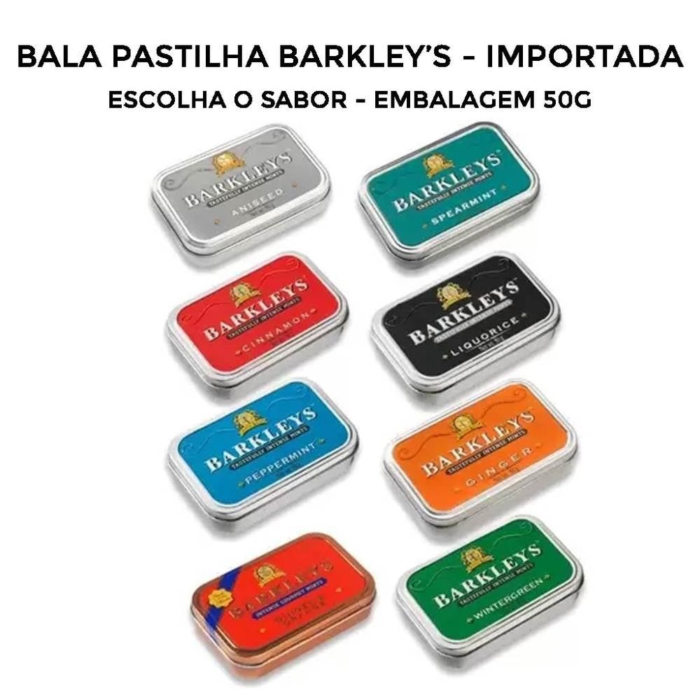 Bala Pastilha Importada ESCOLHA O SABOR 50g - Barkleys