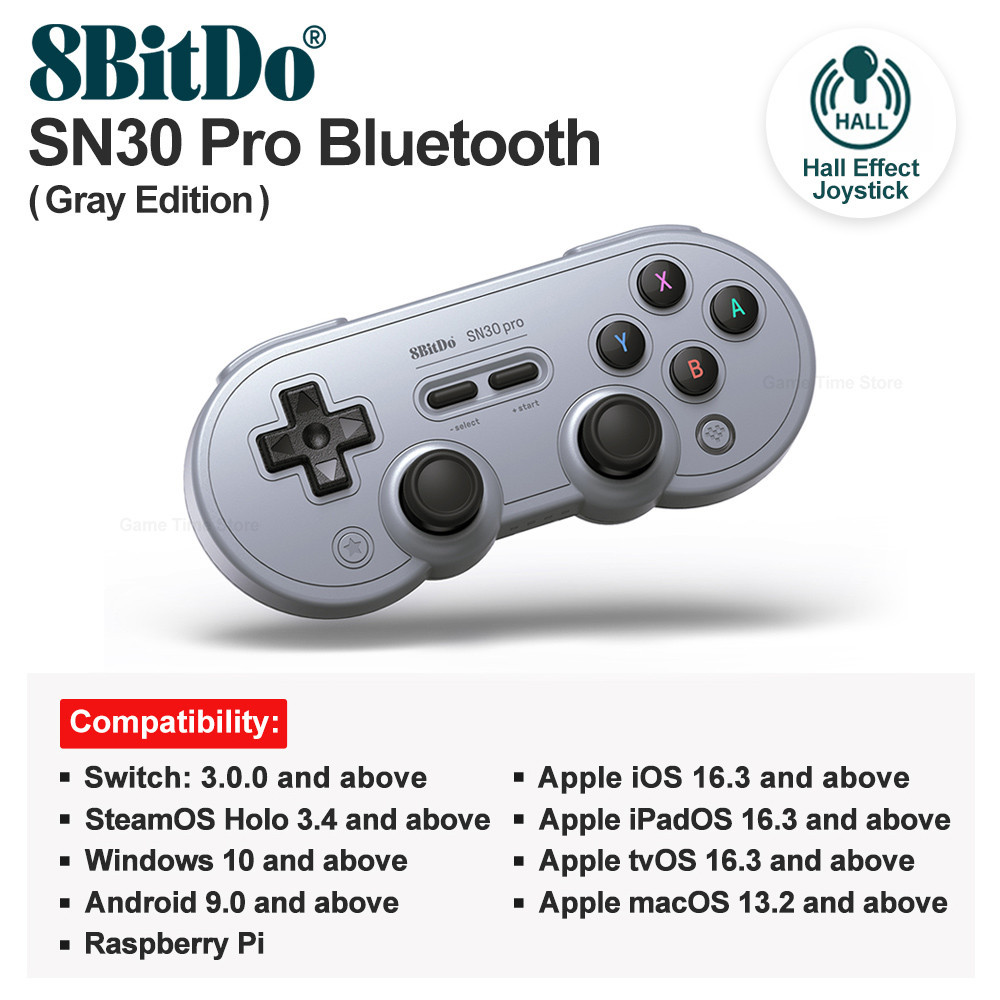 8Bitdo SN30 Pro Controlador Bluetooth Sem Fio Gamepad Joysticks De