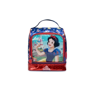 Lancheira Térmica Infantil Feminina Branca de Neve Azul Escuro